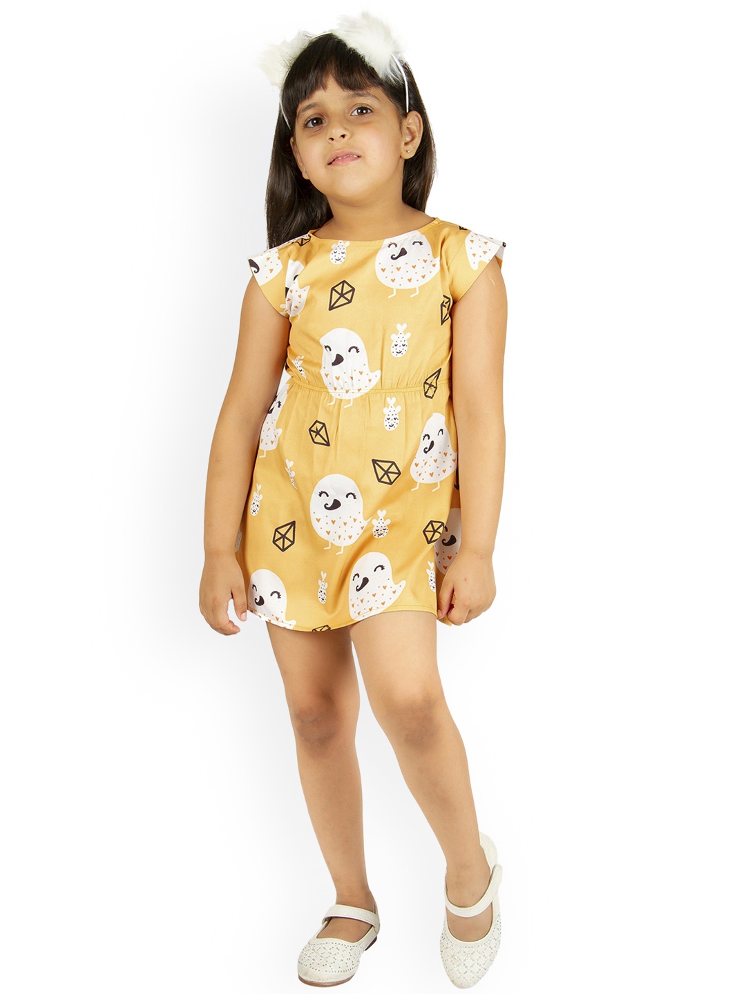 

Ted Smith Yellow A-Line Dress