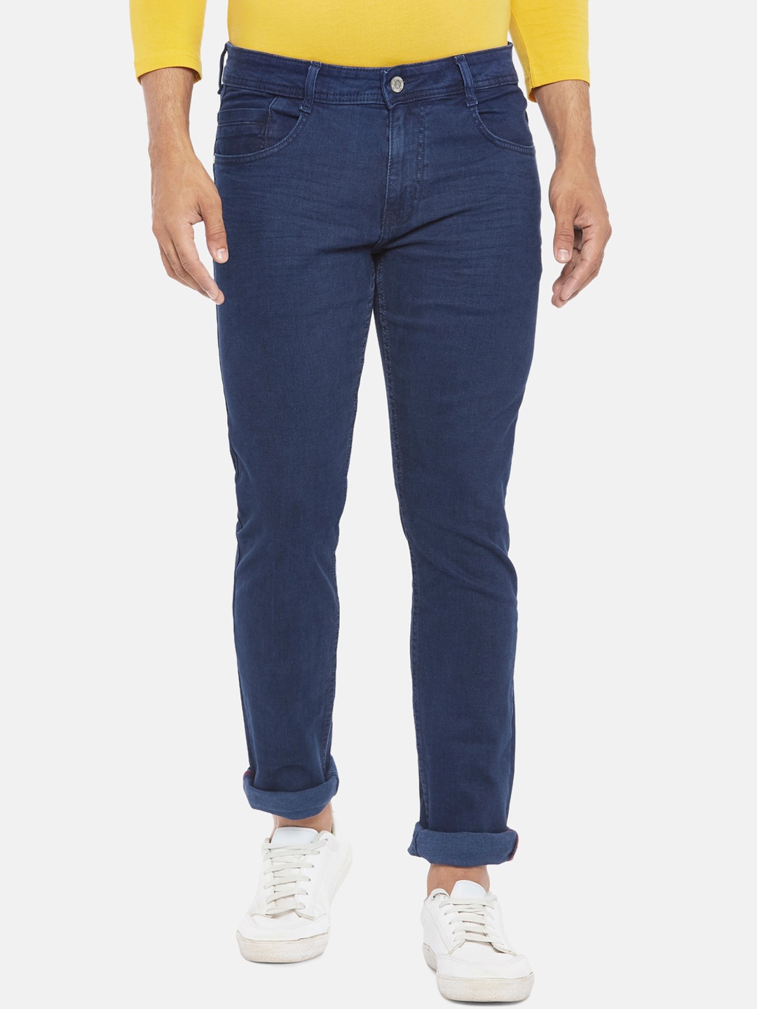 

BYFORD by Pantaloons Men Blue Tapered Fit Low-Rise Jeans