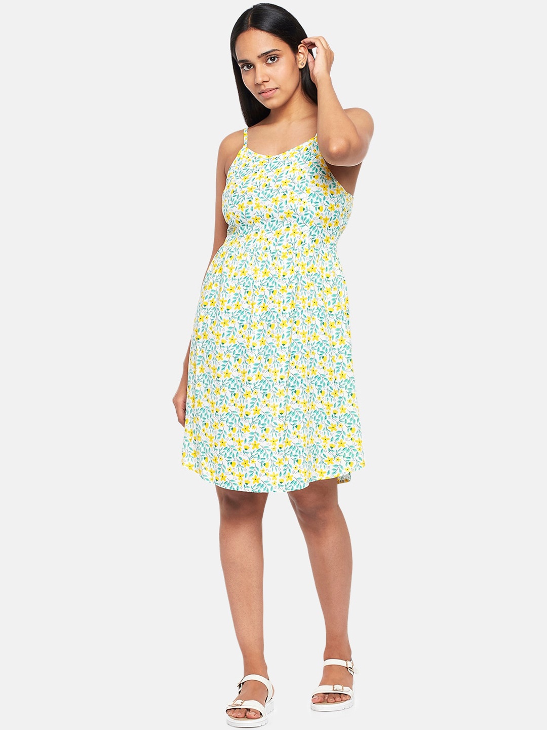 

People Off White Floral Dress