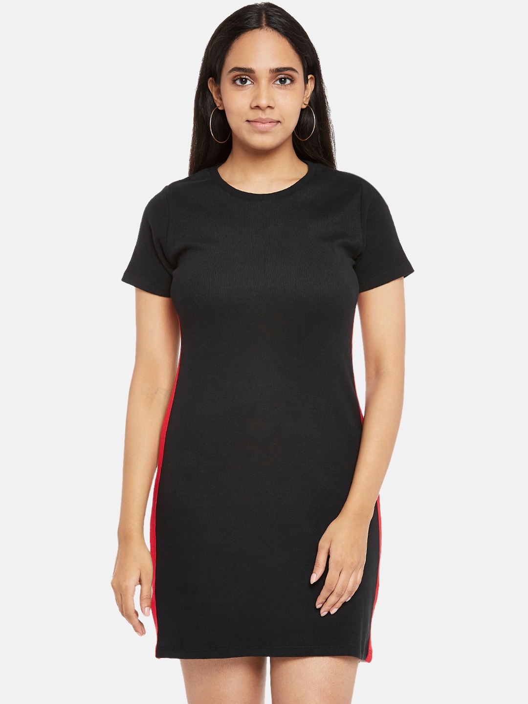 

People Black T-shirt Dress