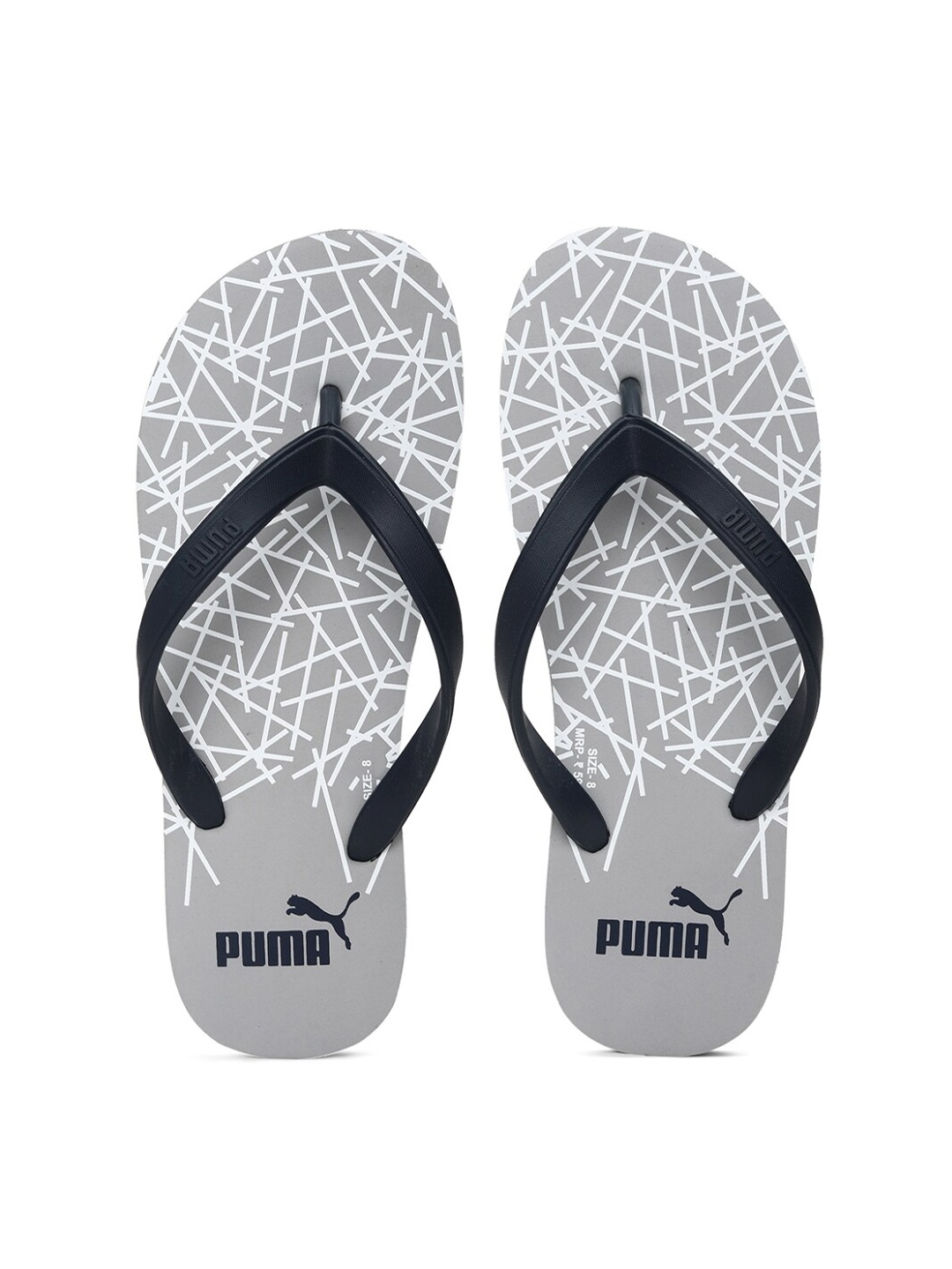 

Puma Unisex Grey & White Printed Room Slippers