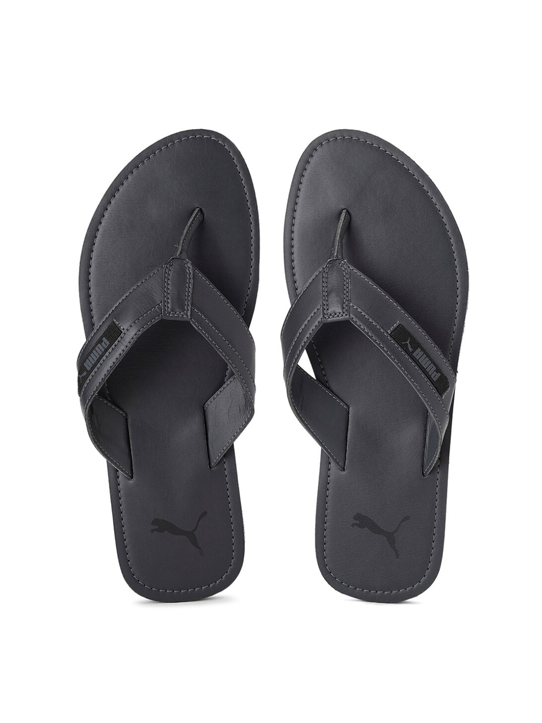 

Puma Men Grey Solid Thong Flip Flops