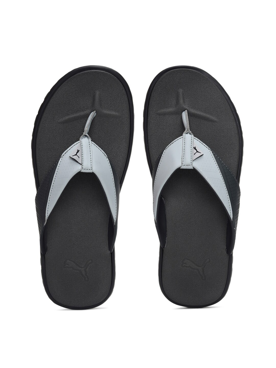 

Puma Unisex Black & Grey Thong Flip-Flops