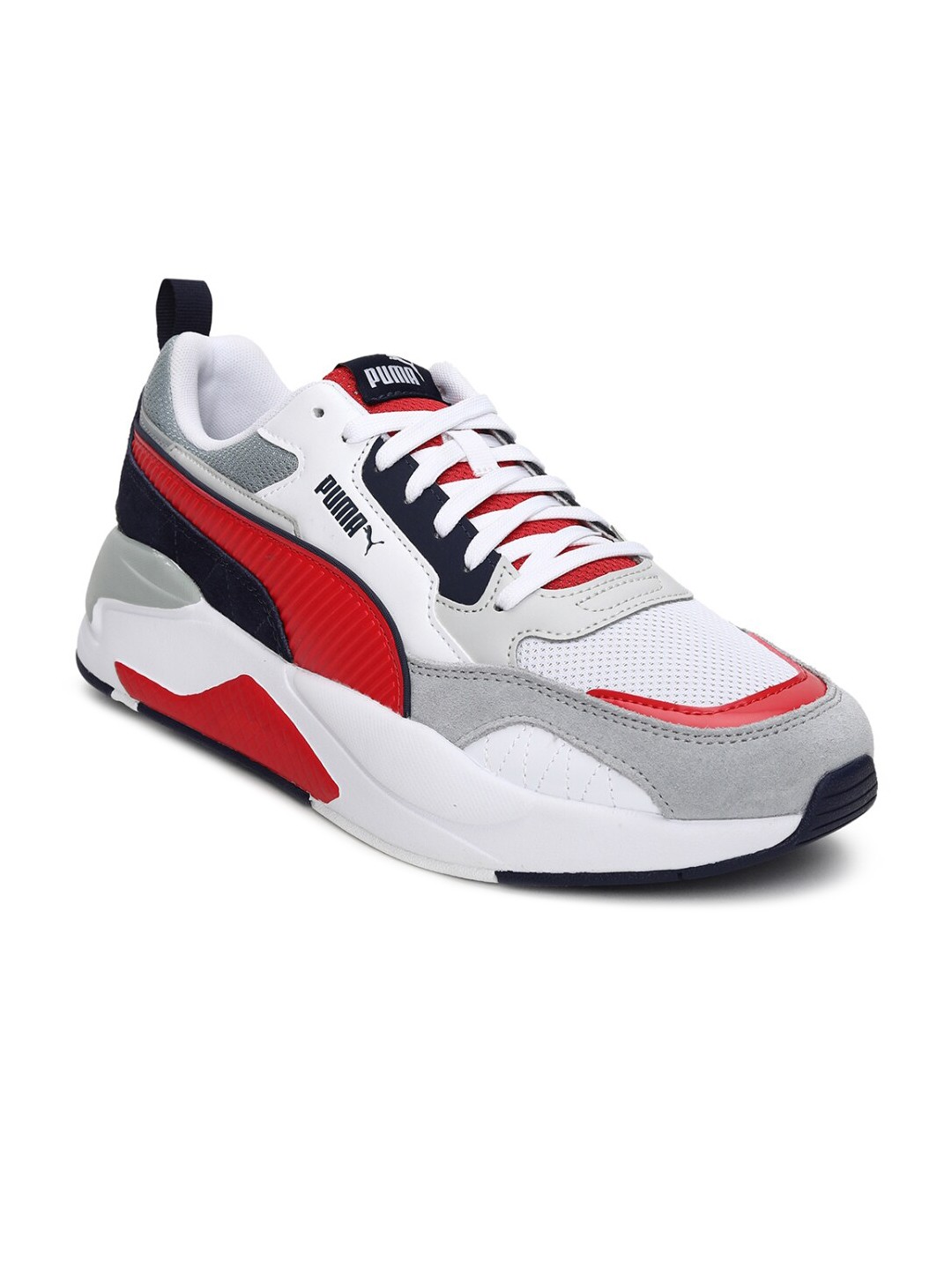 

Puma White & Red X-Ray 2 Square SD Unisex Shoes