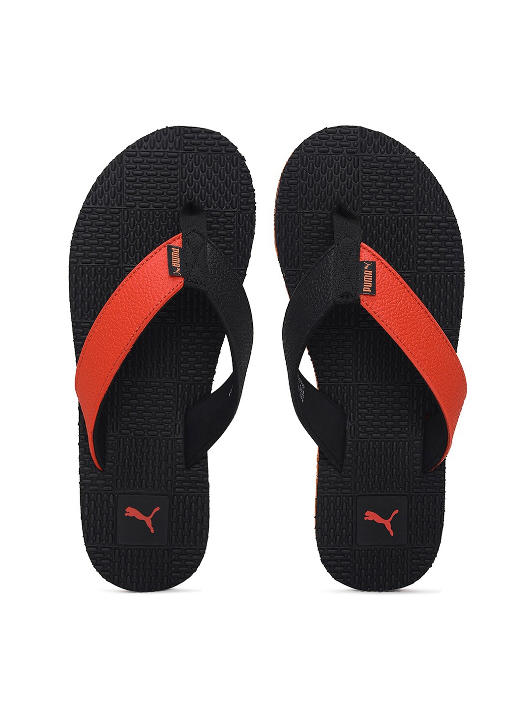 

Puma Adult Black & Orange Colourblocked Thong Flip-Flops