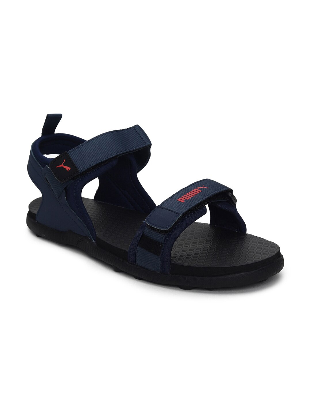 

Puma Men Black & Red Comfort Sandals