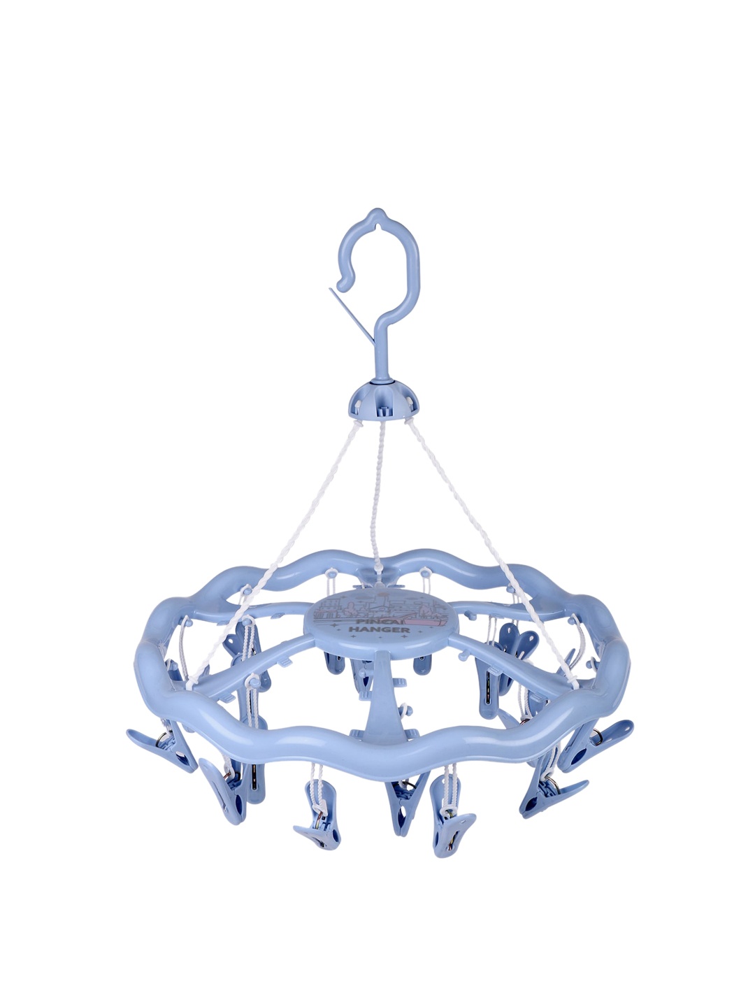 

POKORY Blue Clothes Drying Hanger Stand