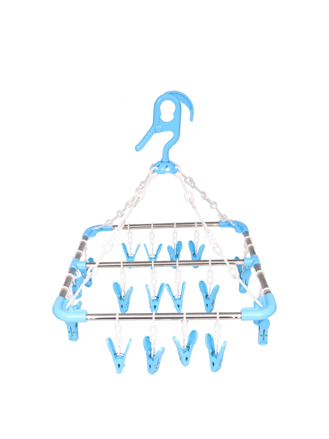

POKORY Kids Blue Solid Clothes Drying Hanger Stand