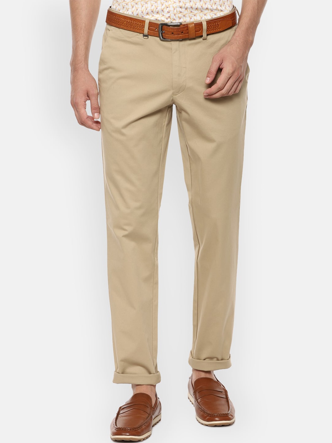 

Van Heusen Men Khaki Slim Fit Trousers
