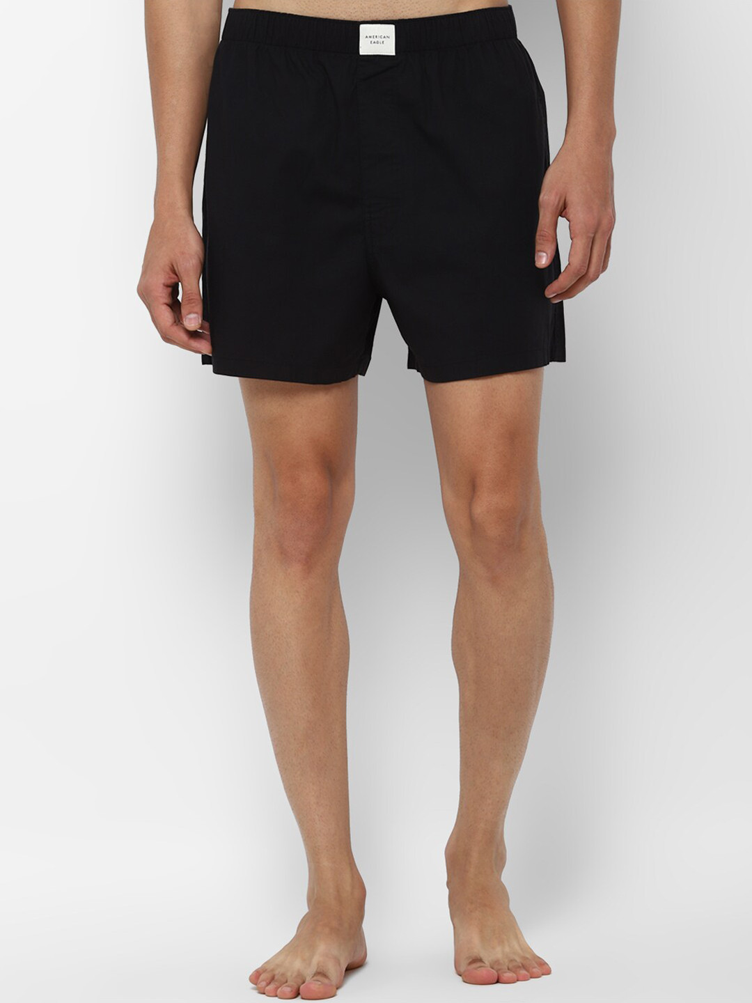 

AMERICAN EAGLE OUTFITTERS Men Black Solid Boxers WEC0232974001