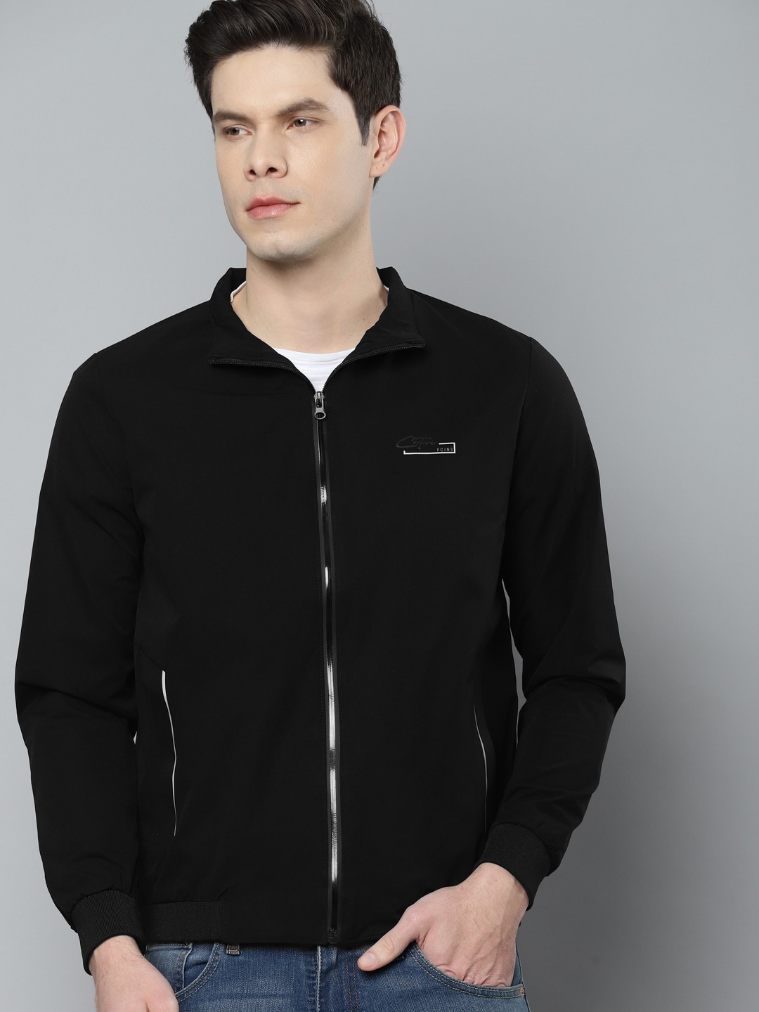

Fort Collins Men Black Solid Tailored Jacket