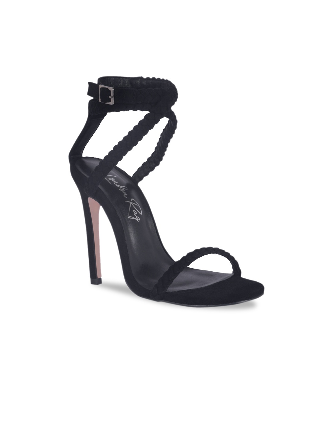 

London Rag Black Party Stiletto Sandals