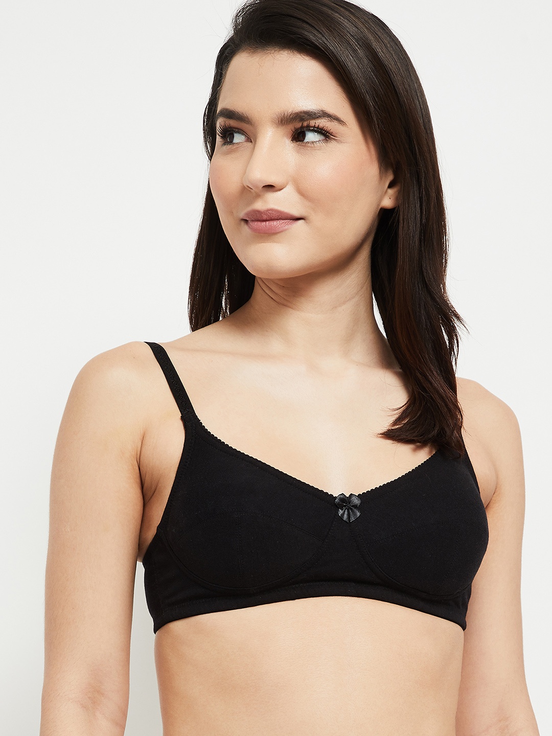 

max Black Solid Lightly Padded Everyday Bra
