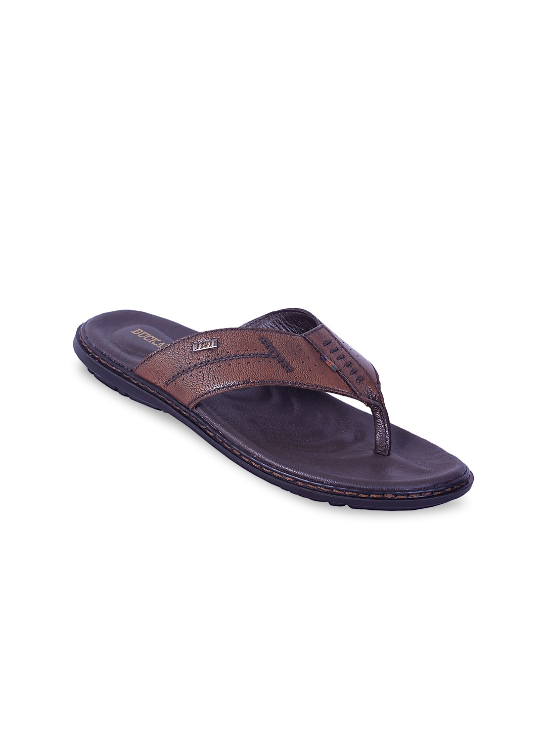 

Buckaroo Men Tan Genuine Leather Comfort Sandals