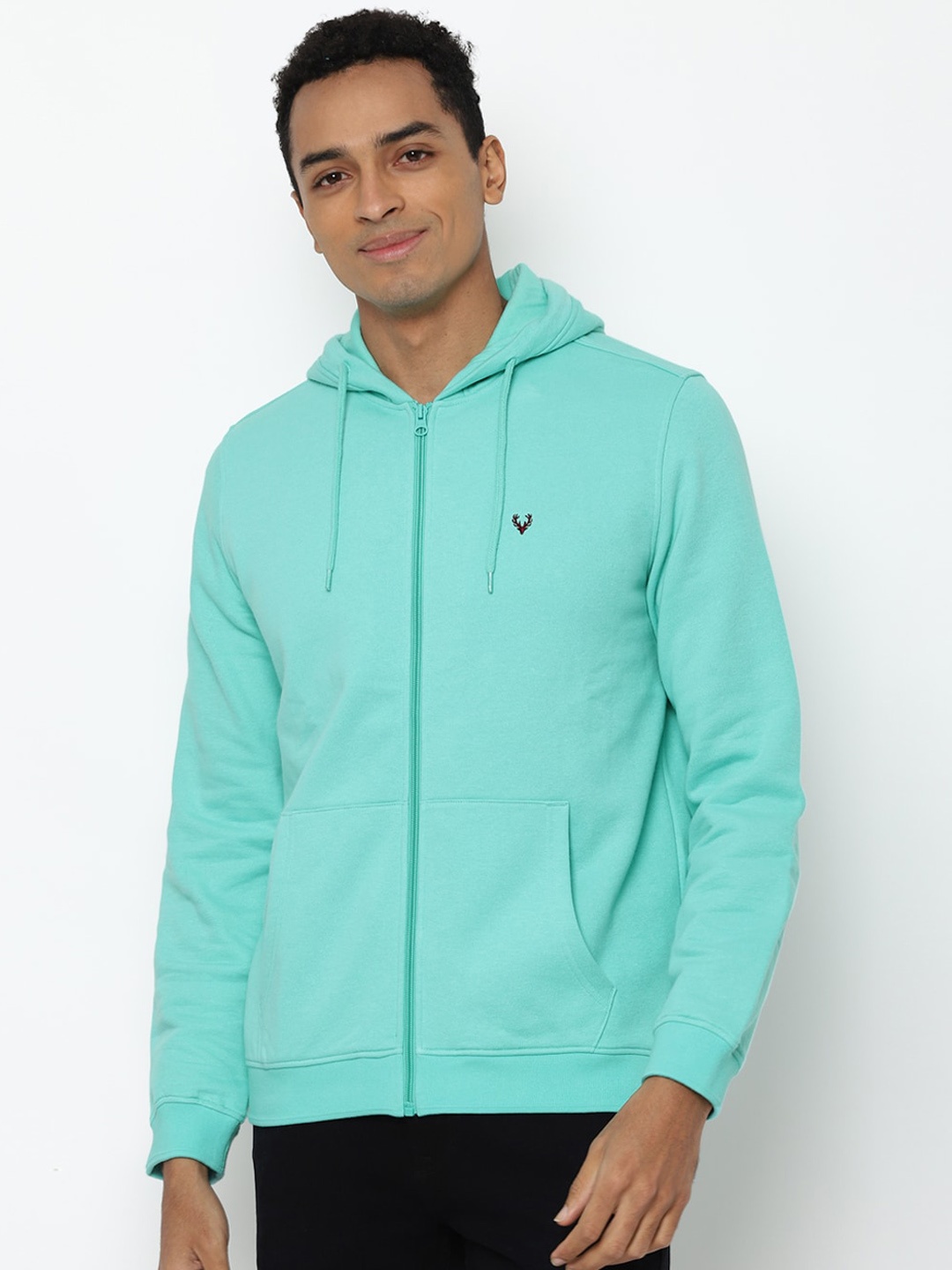 

Allen Solly Men Blue Hooded Sweatshirt