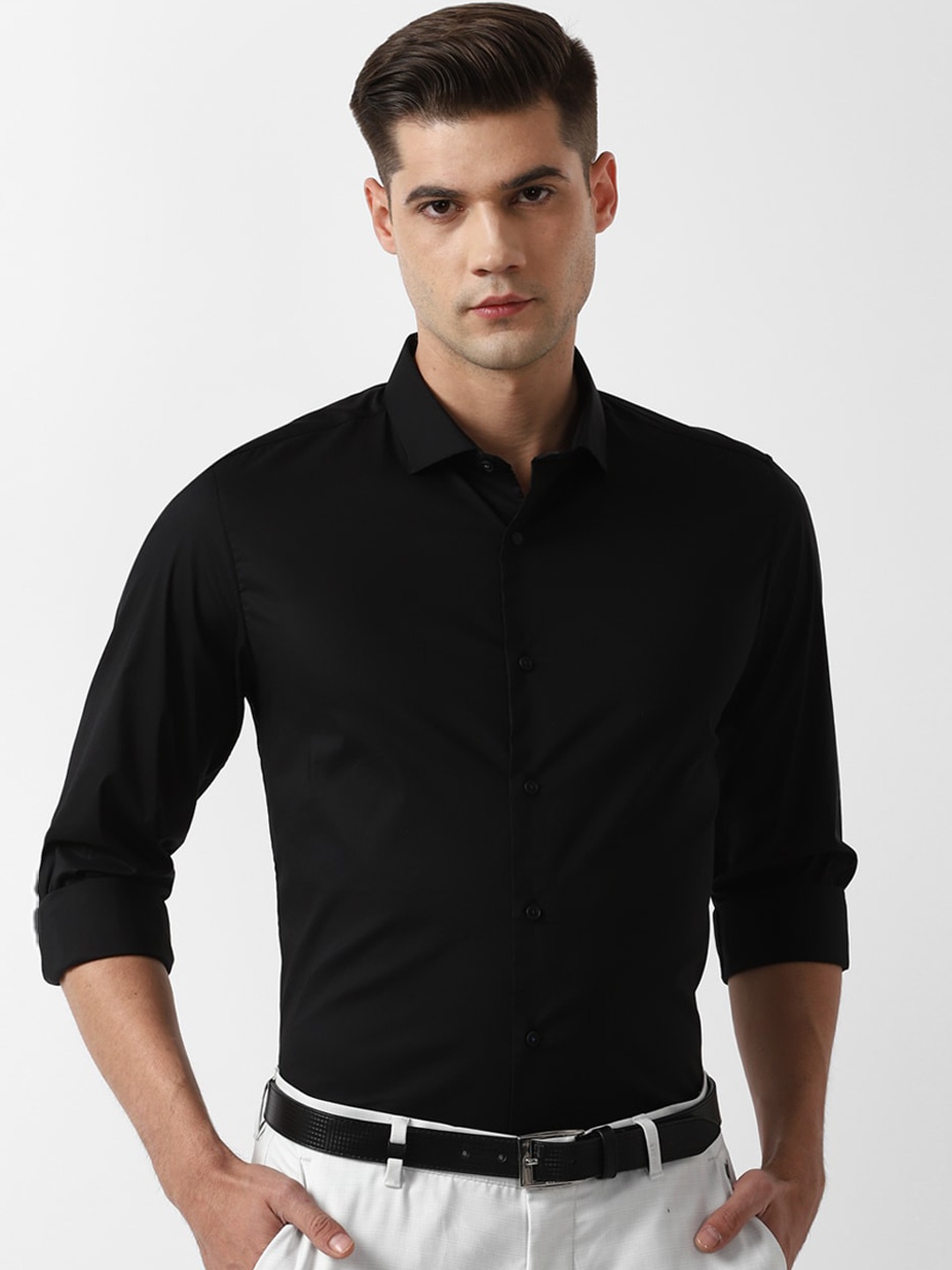 

Louis Philippe Sport Men Black Slim Fit Opaque Casual Shirt