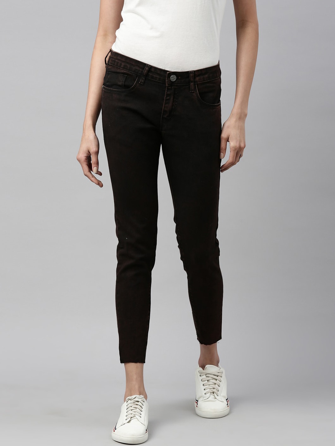 

ZHEIA Women Black Skinny Fit Cotton Stretchable Jeans