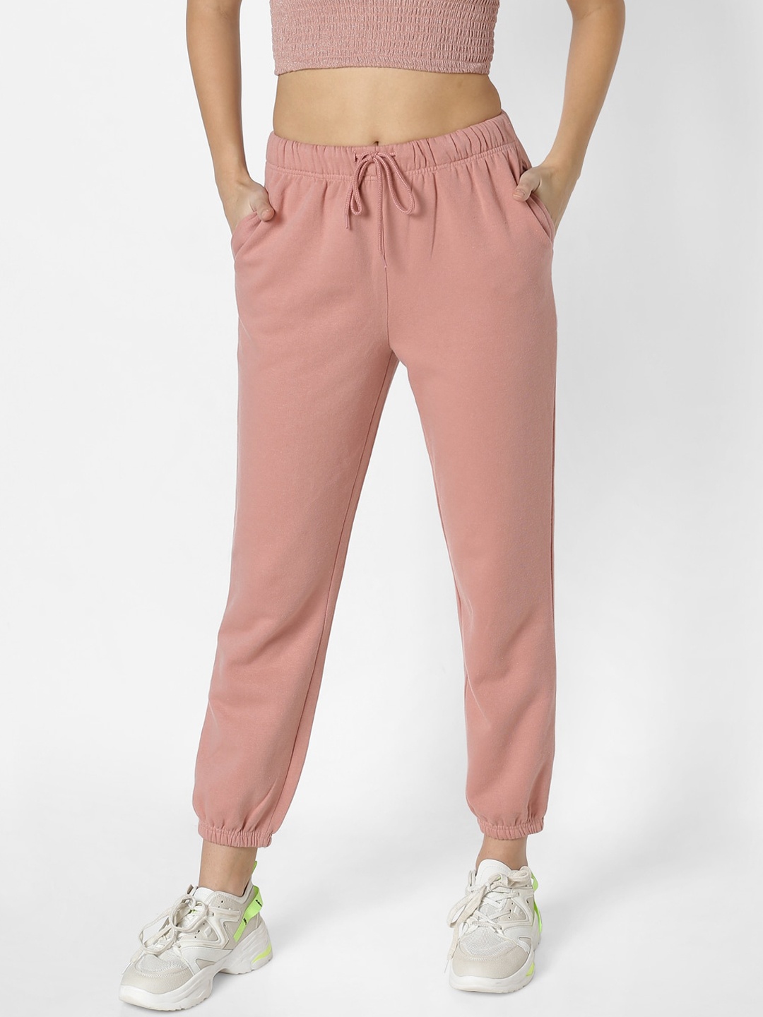 

ONLY Women Pink Solid Regular-Fit Joggers