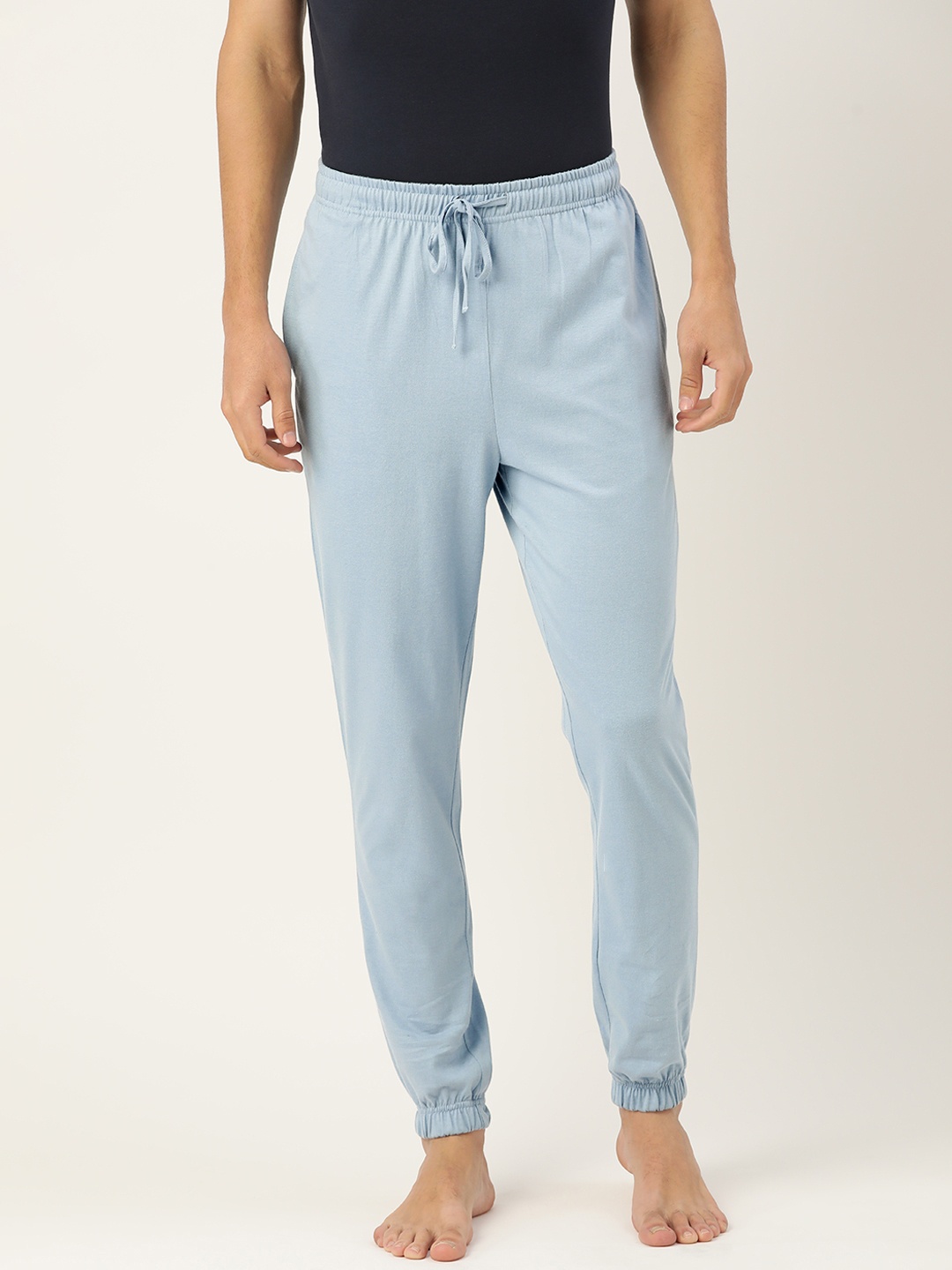 

ETC Men Blue Solid Pure Cotton Joggers