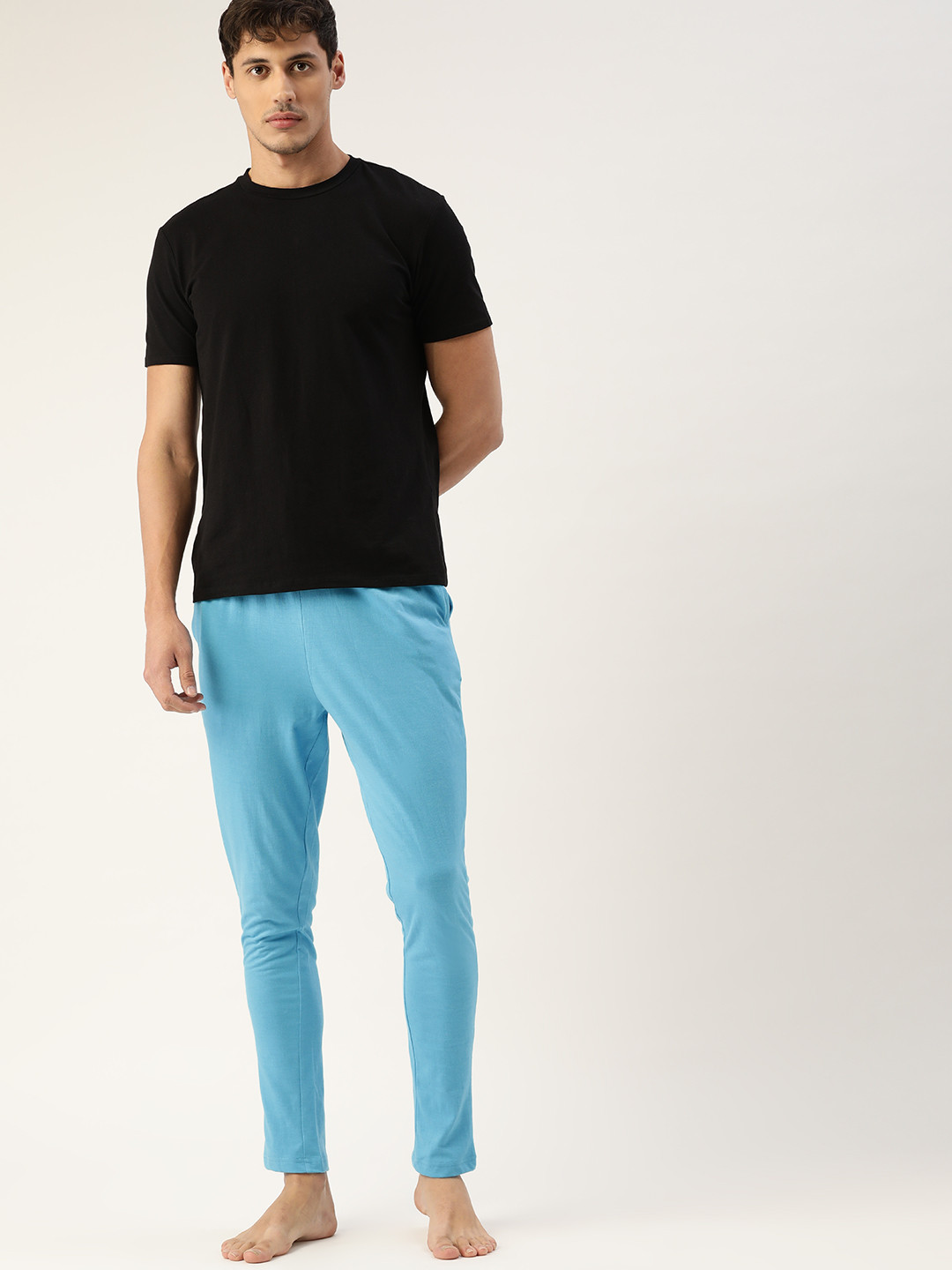 

ETC Men Blue Solid Cotton Lounge Pants