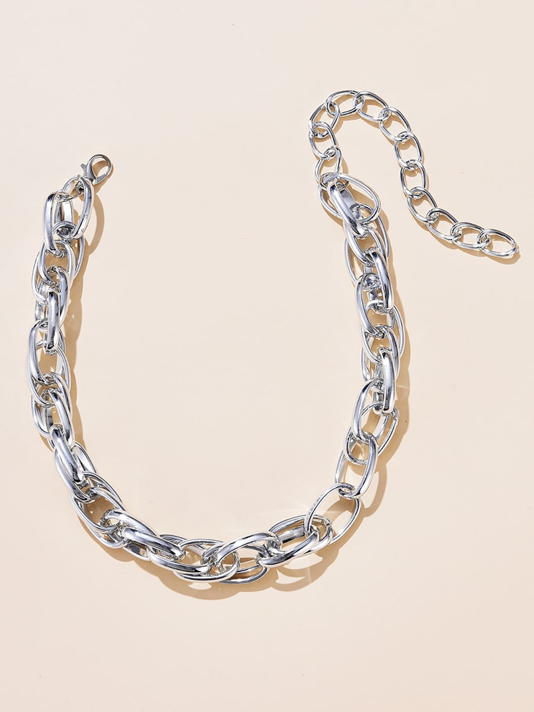 

URBANIC Silver-Toned Link Necklace
