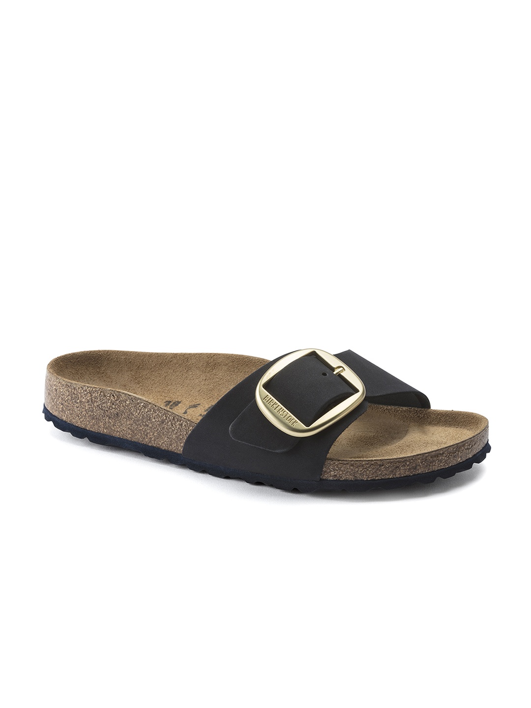 

Birkenstock Madrid Big Buckle Blue Narrow Open Toe Flats