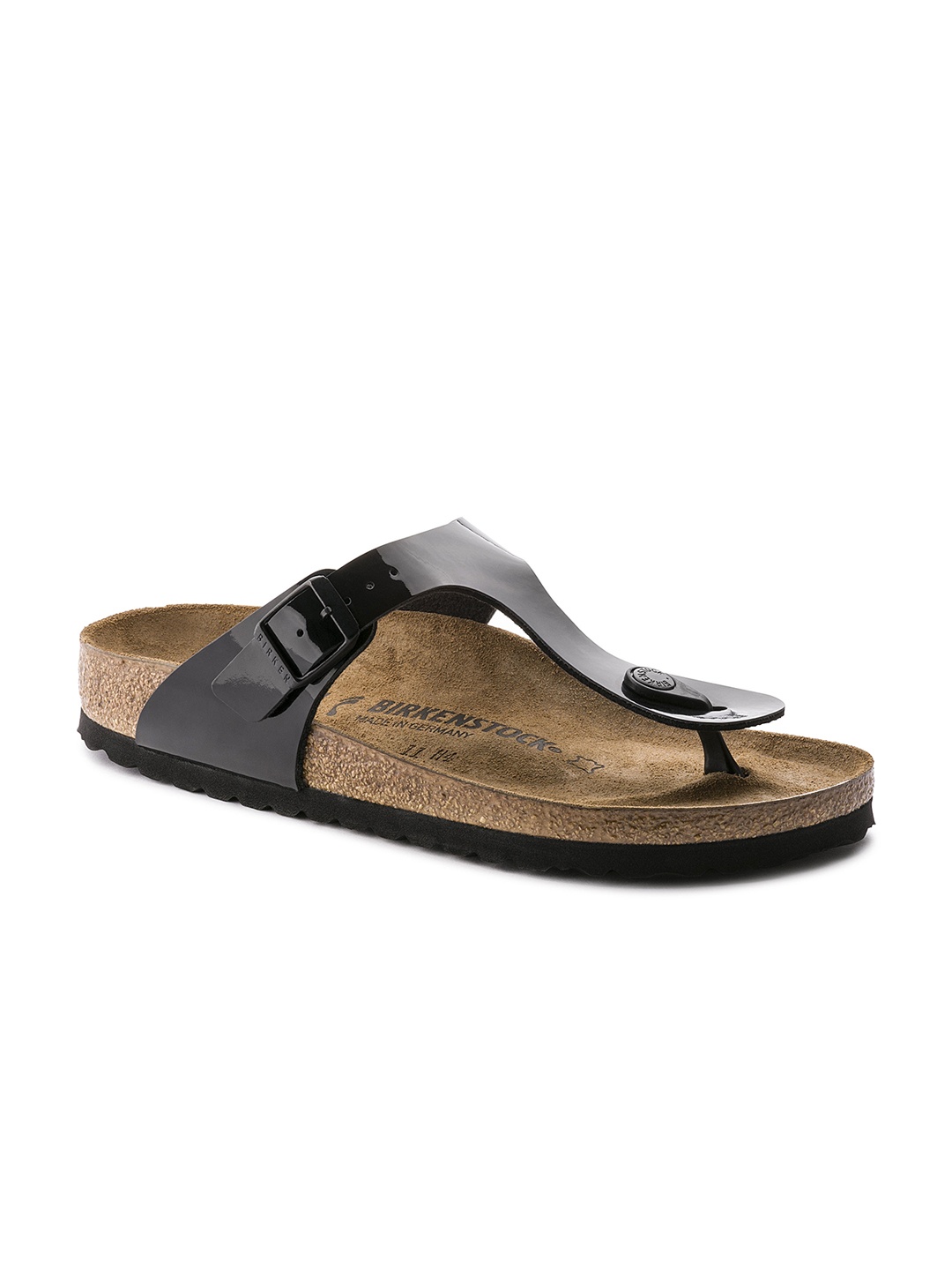 

Birkenstock Women Gizeh Black Comfort Narrow Width Open Toe Flats