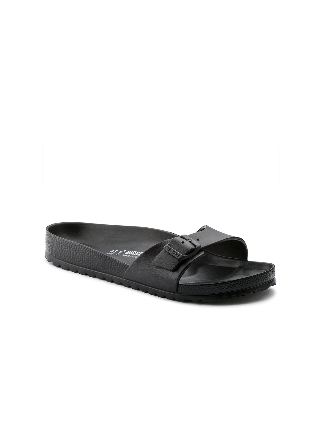 

Birkenstock Madrid Essentials Black Regular Width Eva Beach Sandals