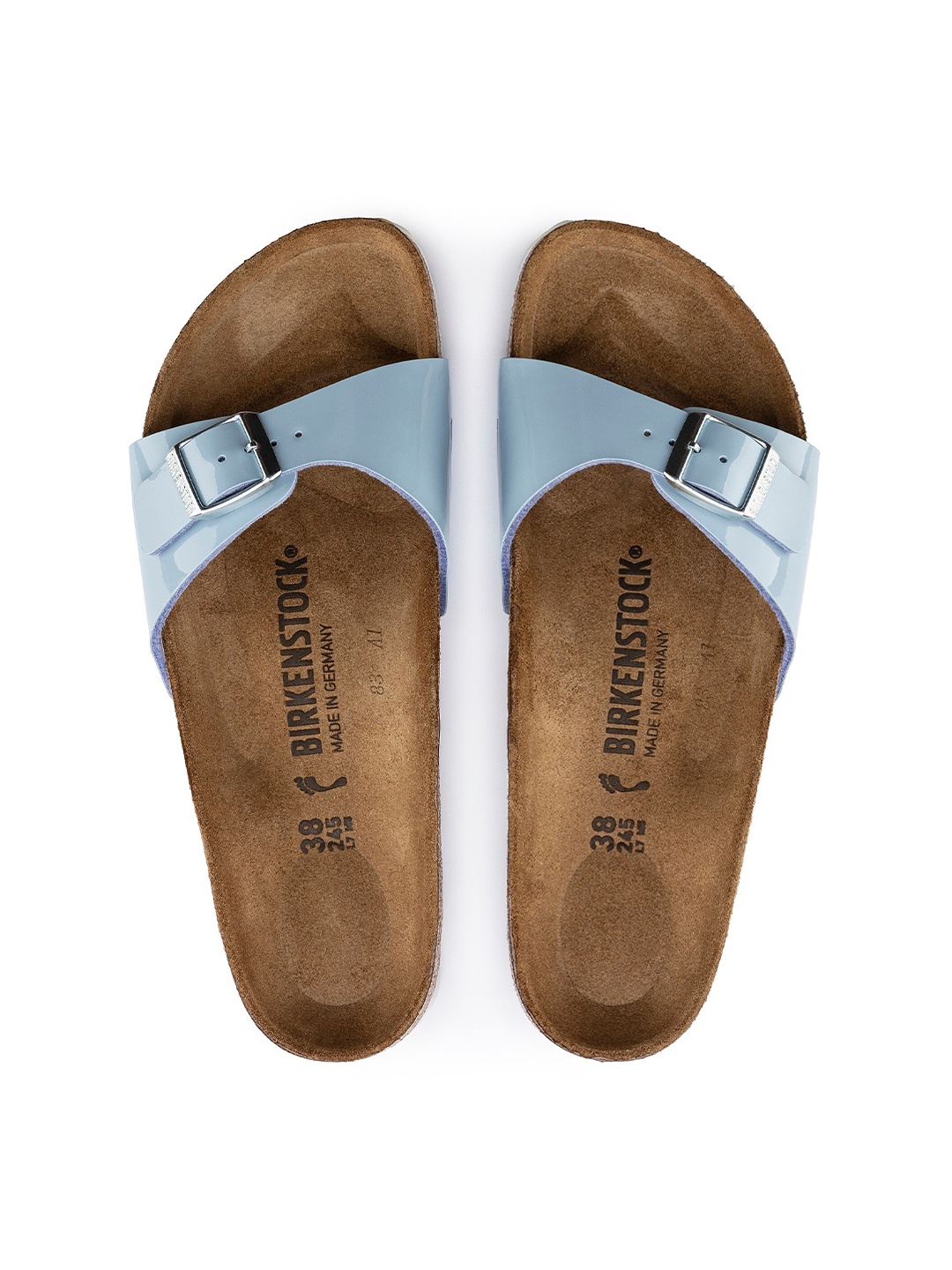 

Birkenstock Women Madrid Blue Narrow Slide Sandals