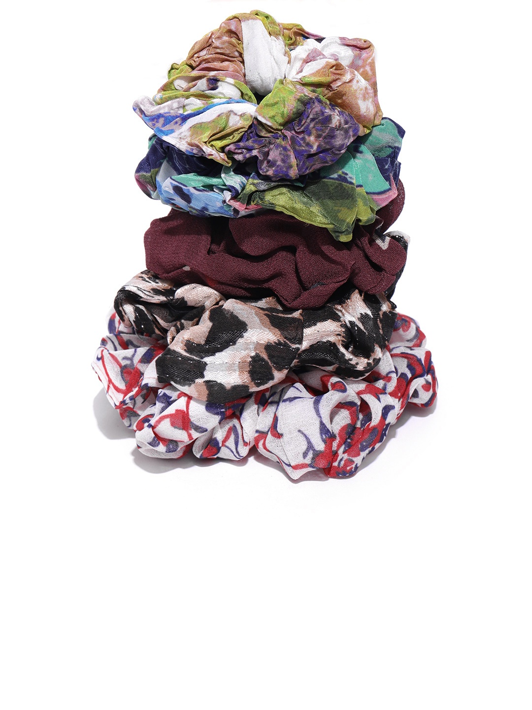 

I AM FOR YOU Women Set of 5 Assorted Scrunchies
