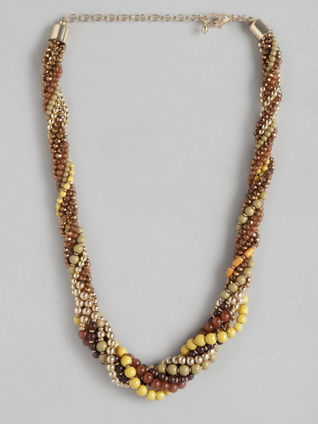 

RICHEERA Brown & Gold-Toned Necklace