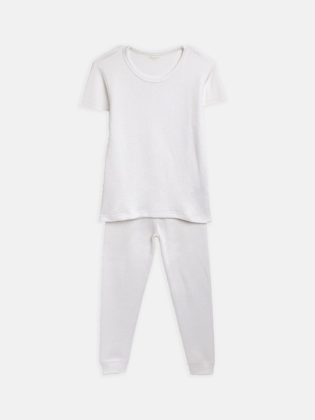 

Kanvin Boys White Solid Thermal Set