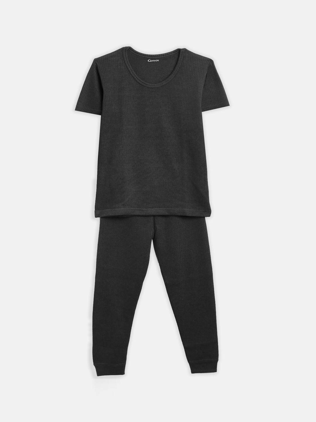 

Kanvin Boys Charcoal Grey Solid Thermal Set