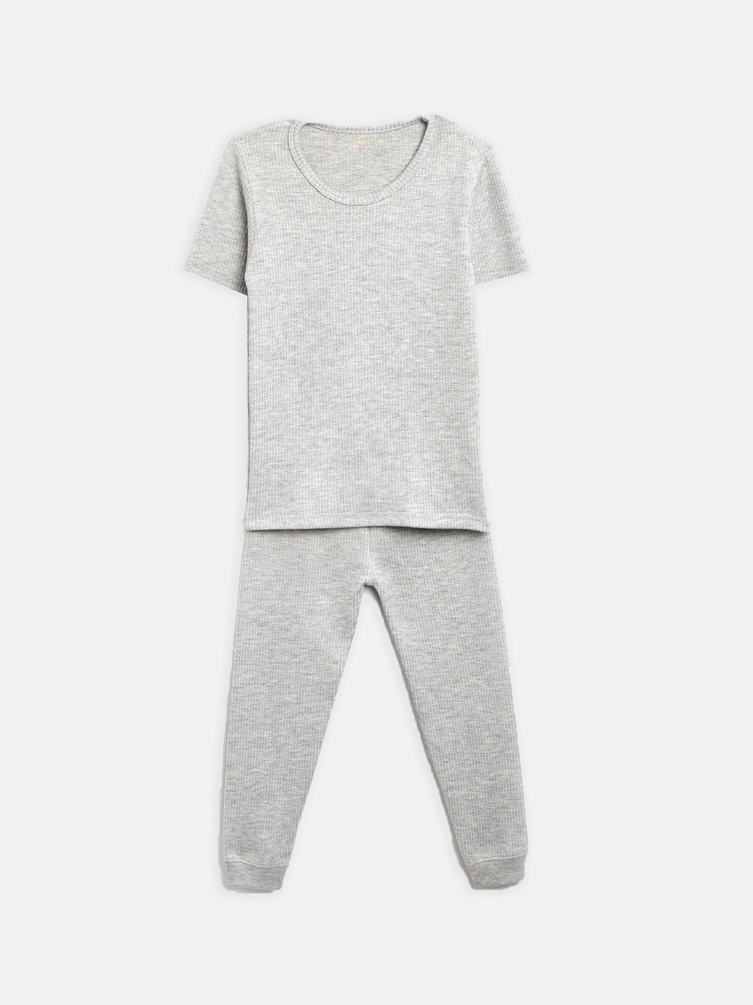 

Kanvin Boys Grey Solid Thermal Set