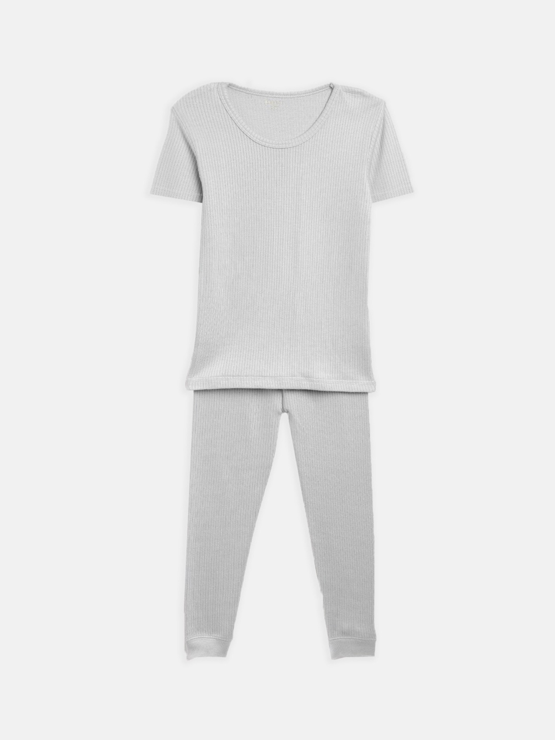 

Kanvin Boys Grey Solid Thermal Set