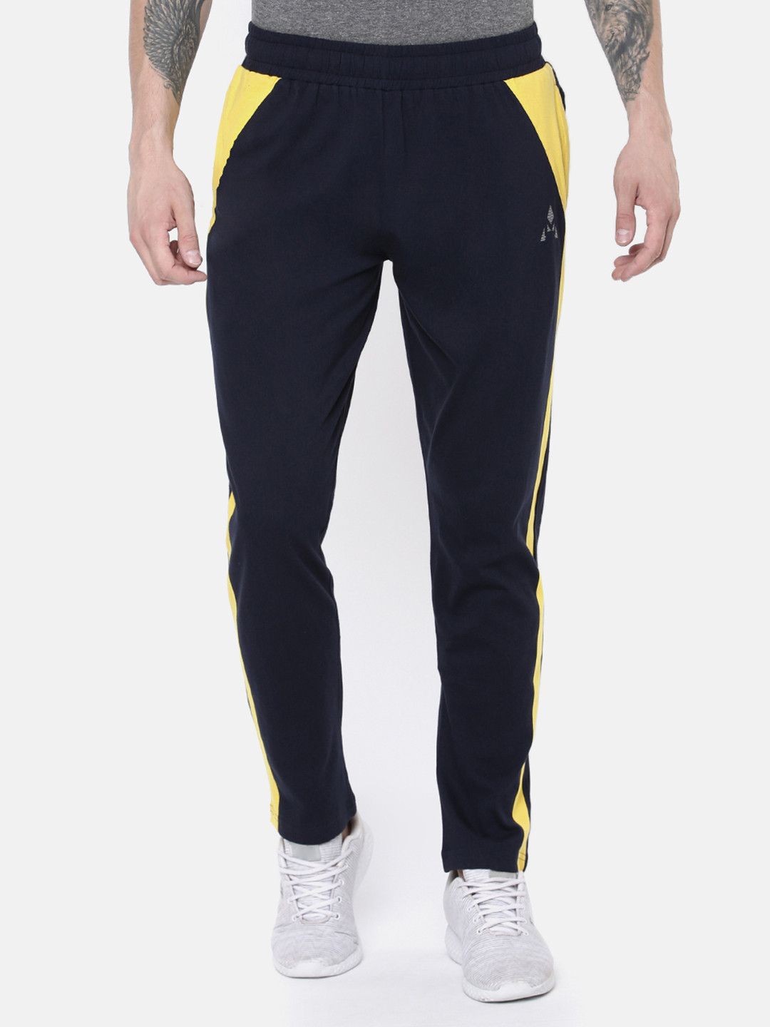 

ACTIMAXX Men Regular Fit Pure Cotton Track Pants, Navy blue