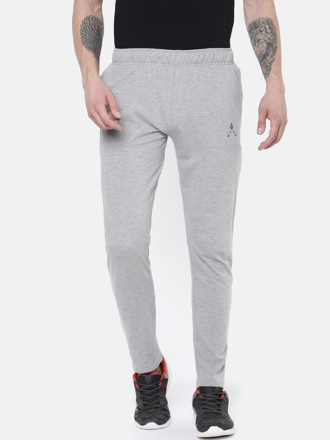 

ACTIMAXX Men Grey Solid Cotton Track Pant