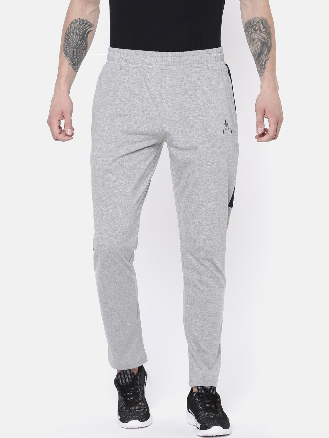 

ACTIMAXX Men Grey Solid Cotton Track Pants