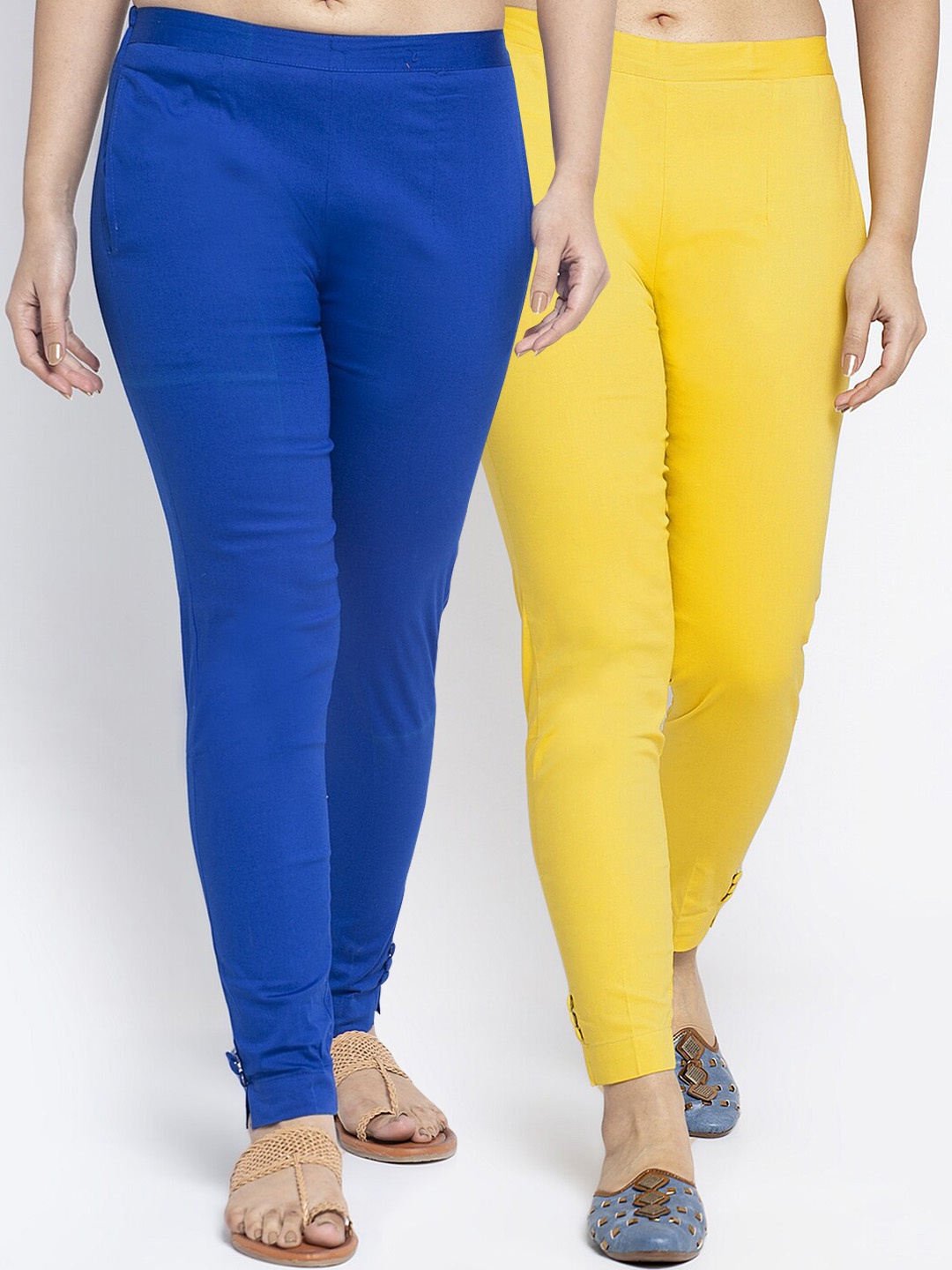 

GRACIT Women Pack Of 2 Trousers, Blue