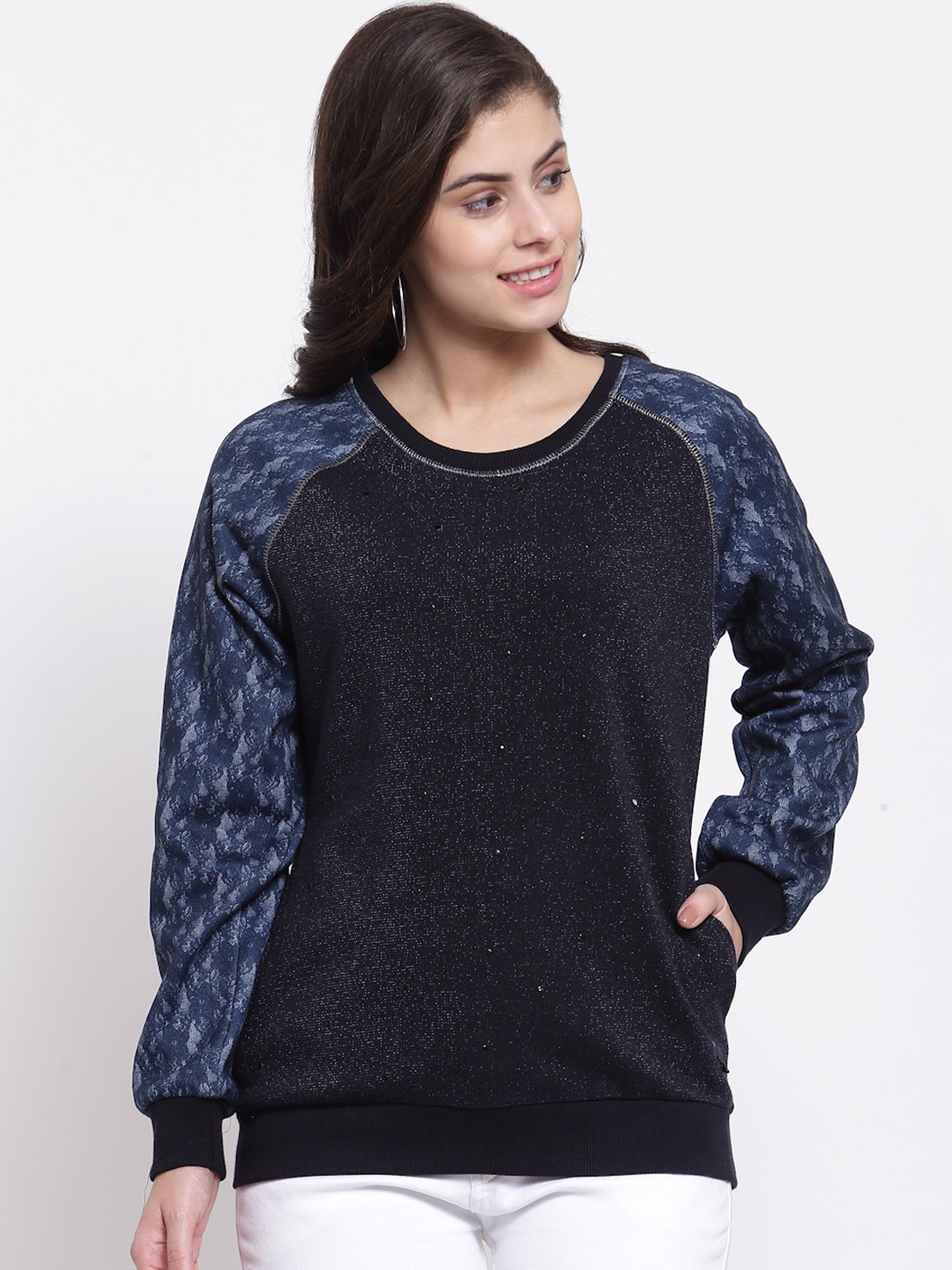 

Juelle Women Navy Blue Sweatshirt