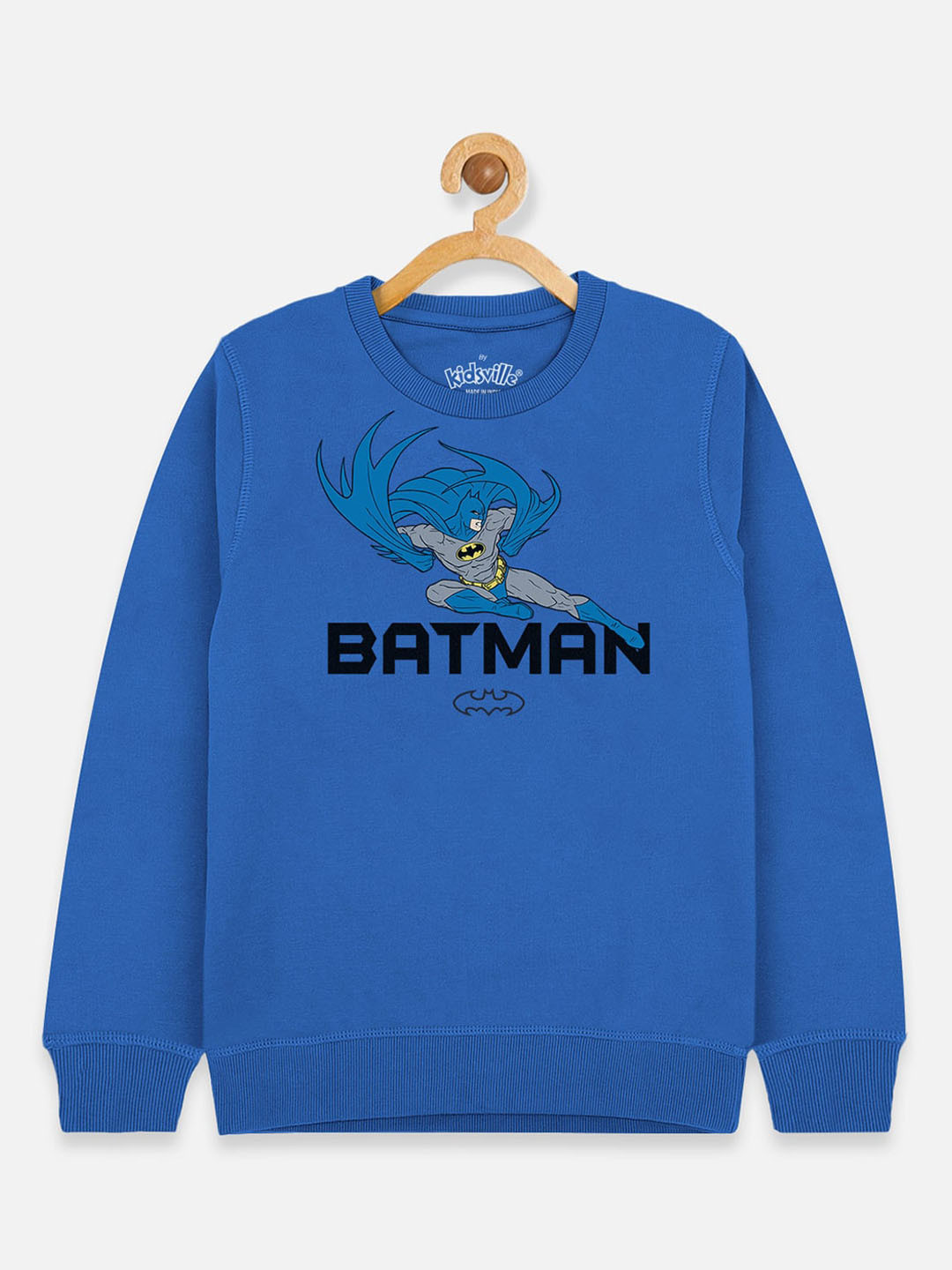 

Kids Ville Boys Blue Batman Printed Sweatshirt