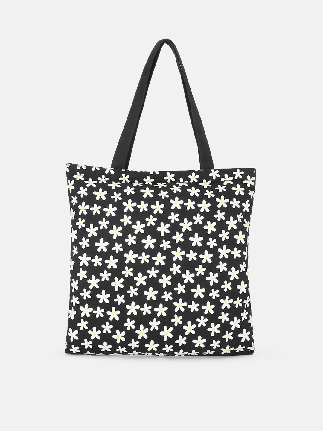 

Forever Glam by Pantaloons Black Floral Printed Shopper Tote Bag