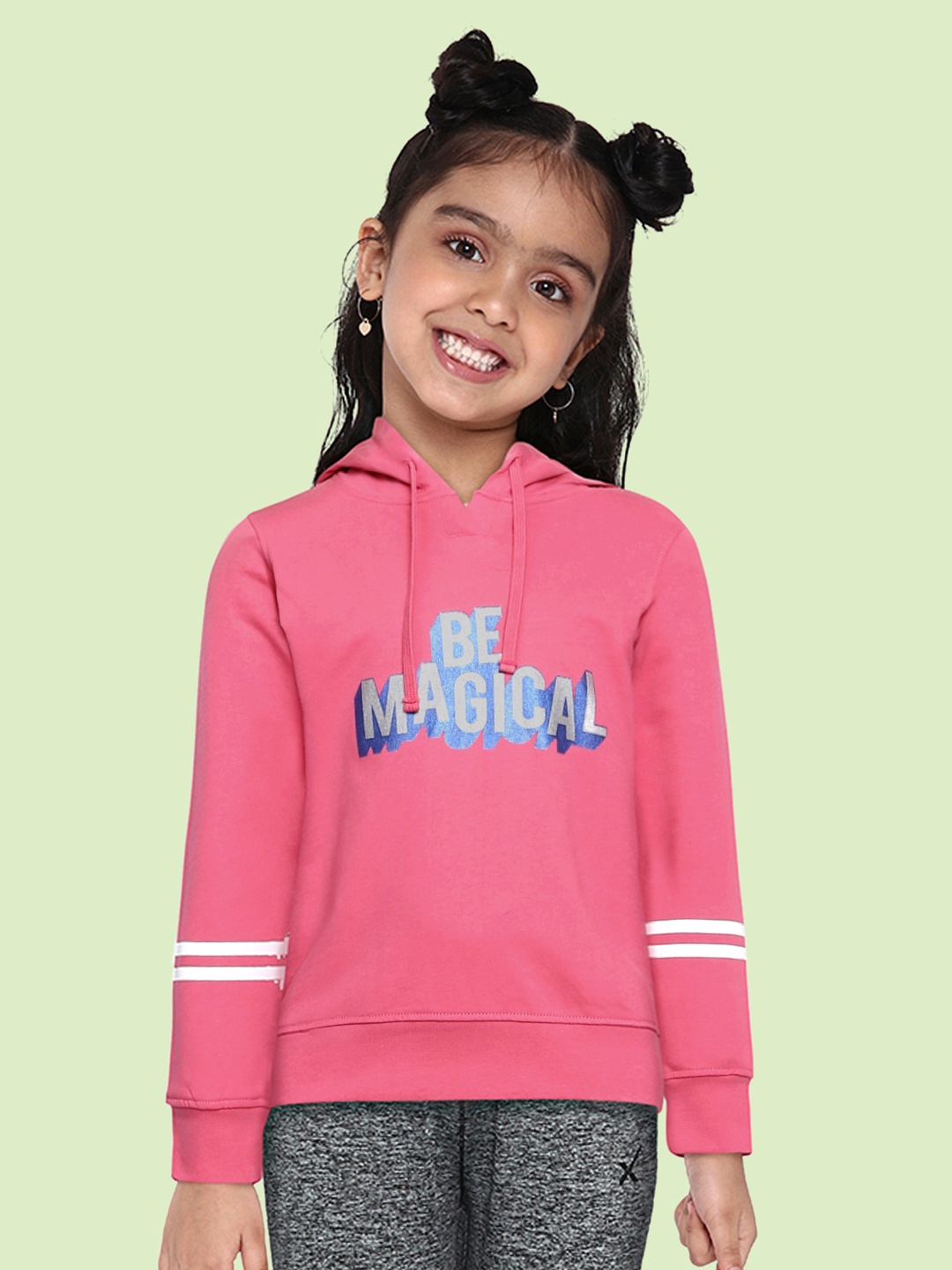 

Provogue Girls Pink Hooded Sweatshirt