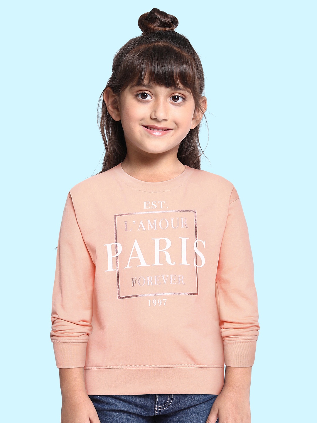 

Provogue Girls Pink Printed Sweatshirt