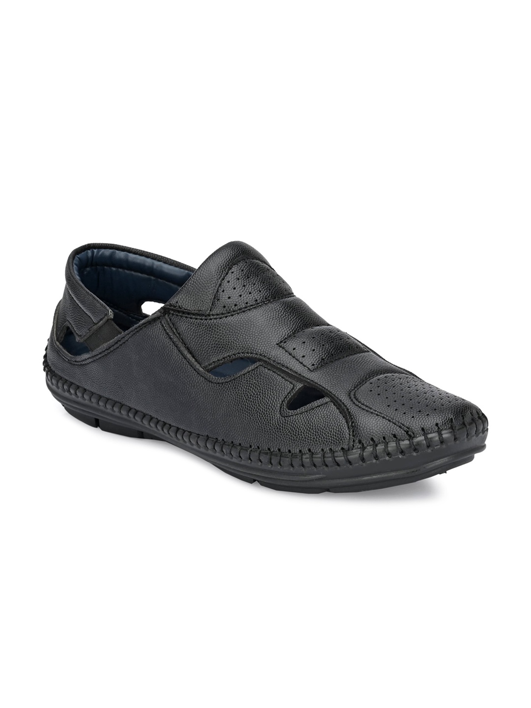 

The Roadster Lifestyle Co Men Black Shoe-Style Sandals