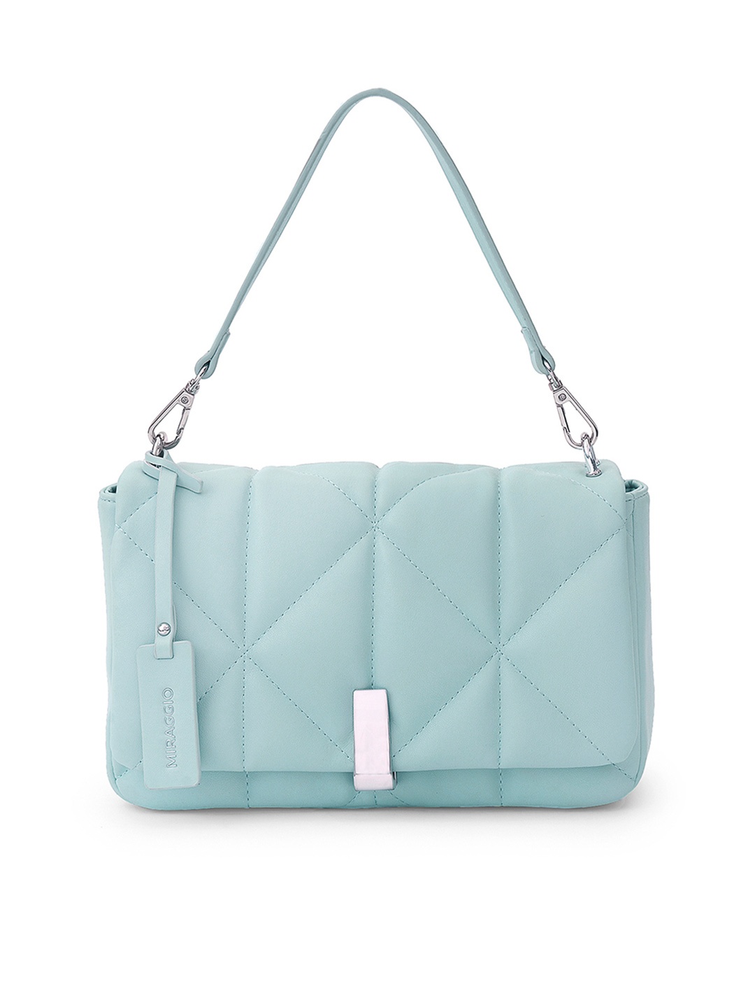 

MIRAGGIO Blue Quilted Handheld Bag