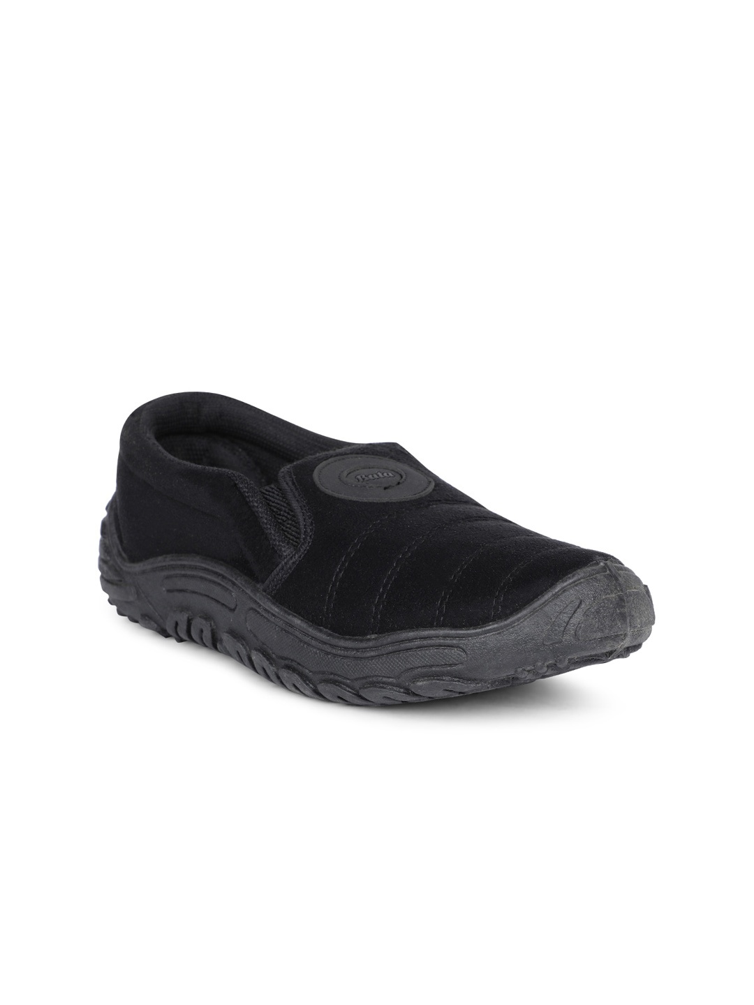 

Bata Men Black Slip-On Sneakers