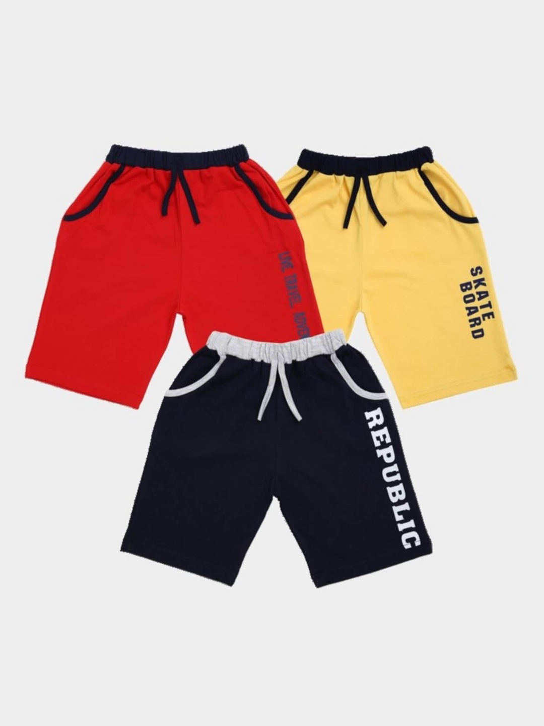 

Toonyport Boys Pack of 3 Regular Shorts, Multi
