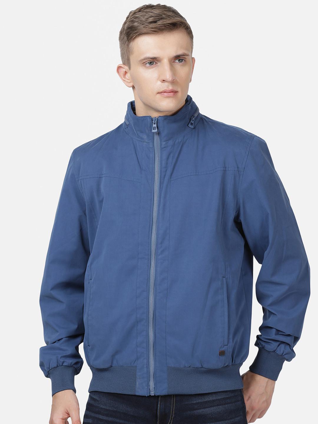 

t-base Men Blue Lightweight Biker Jacket
