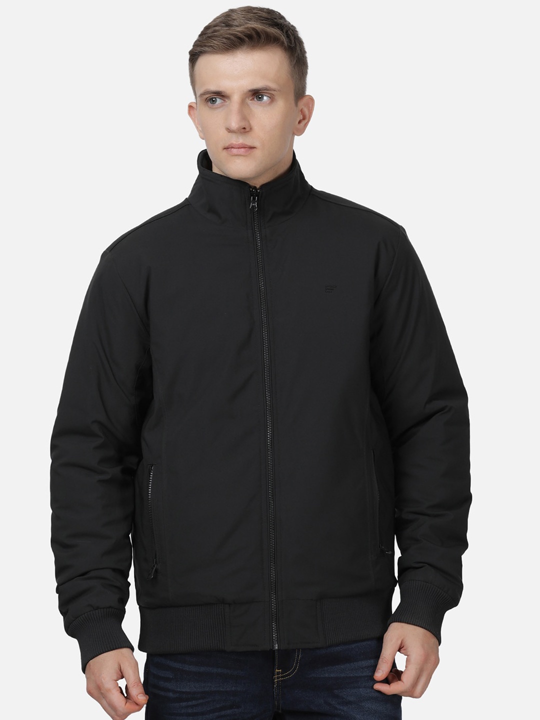 

t-base Men Black Lightweight Bomber Jacket